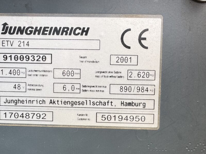 Elevateur JUNGHEINRICH -2001