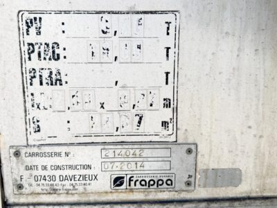 REMORQUE FRIGORIFIQUE LECITRAILER 18T-2014