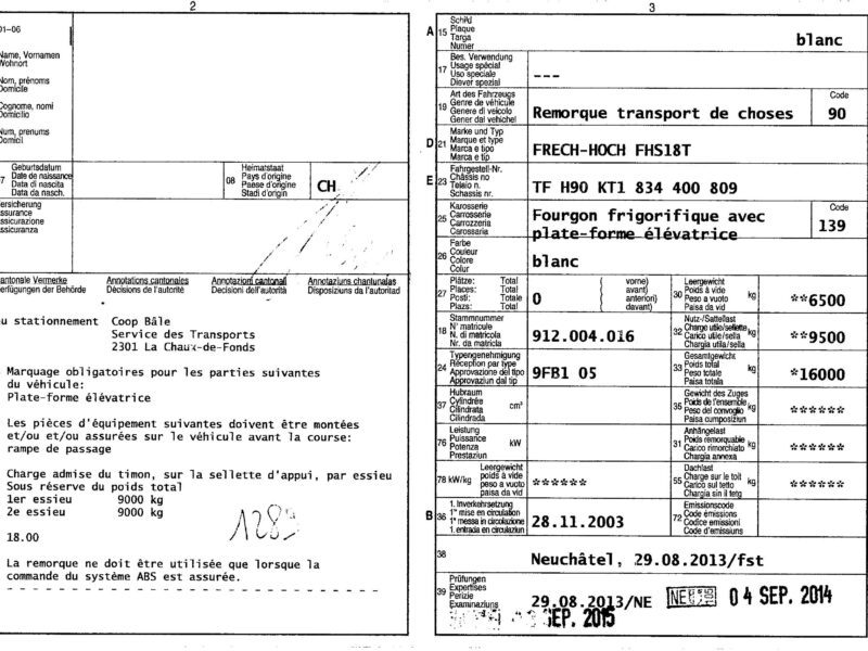 REMORQUE FRECH-HOCH -2003
